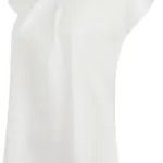 Ladies pleat front blouse, white — productfoto 8