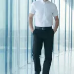 Men's 65/35 Flat Fronted Chino Trousers