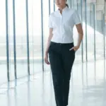 Ladies 65/35 Flat Fronted Chino Trousers — productfoto 4