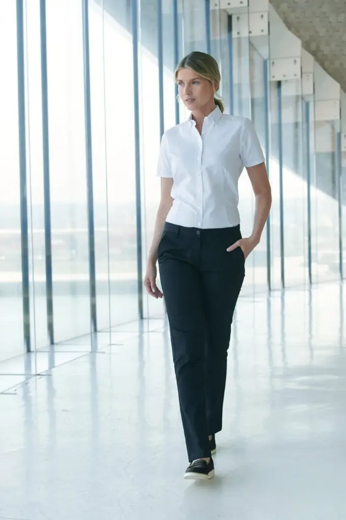 Ladies 65/35 Flat Fronted Chino Trousers — productfoto 4