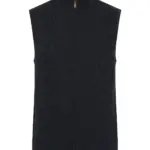 Mouwloze herentrui met rits, navy — productfoto 8