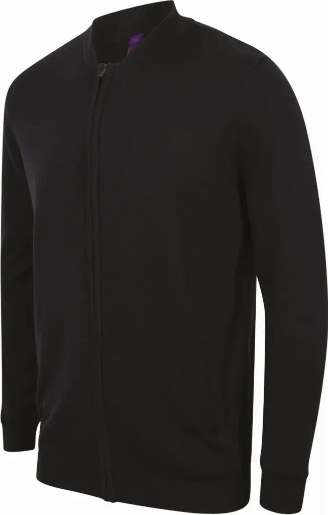 Cardigan met rits, navy — productfoto 12