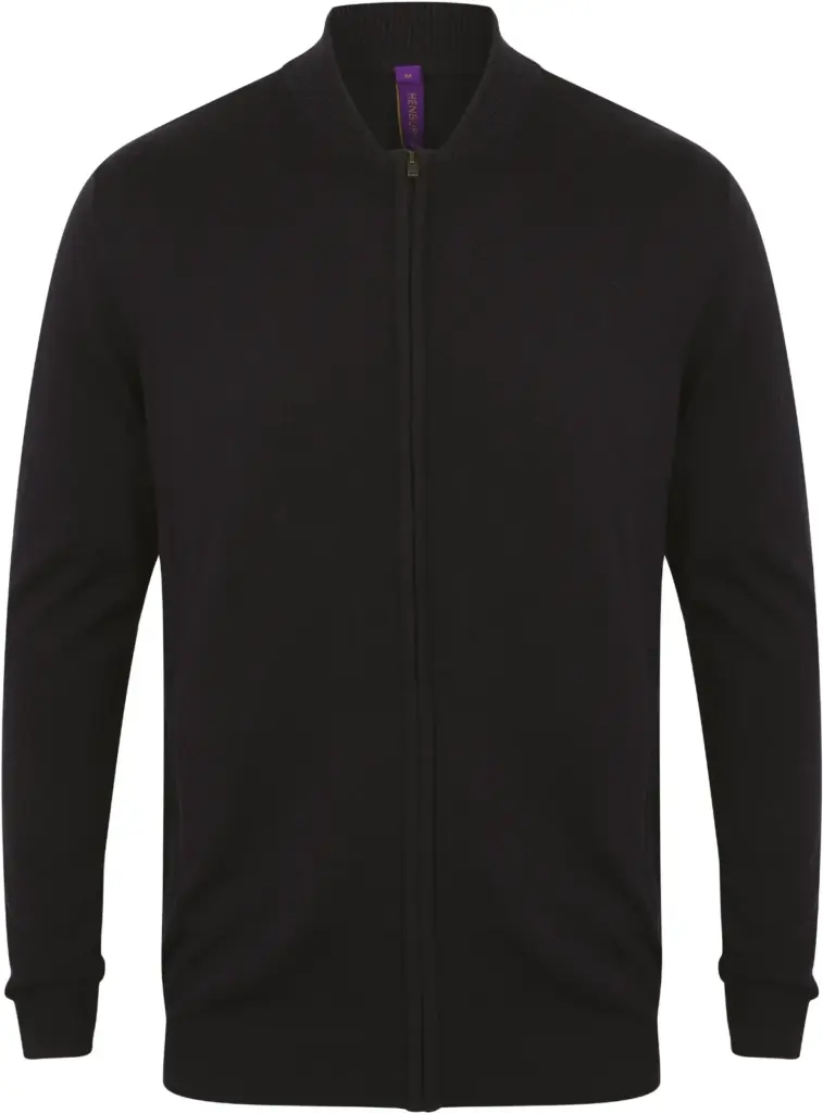 Cardigan met rits, navy — productfoto 13