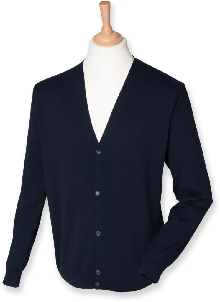 Men's Lichtgewicht V Cardigan, navy — productfoto 4