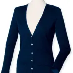 Ladies' Lichtgewicht cardigan met V-hals, navy — productfoto 4