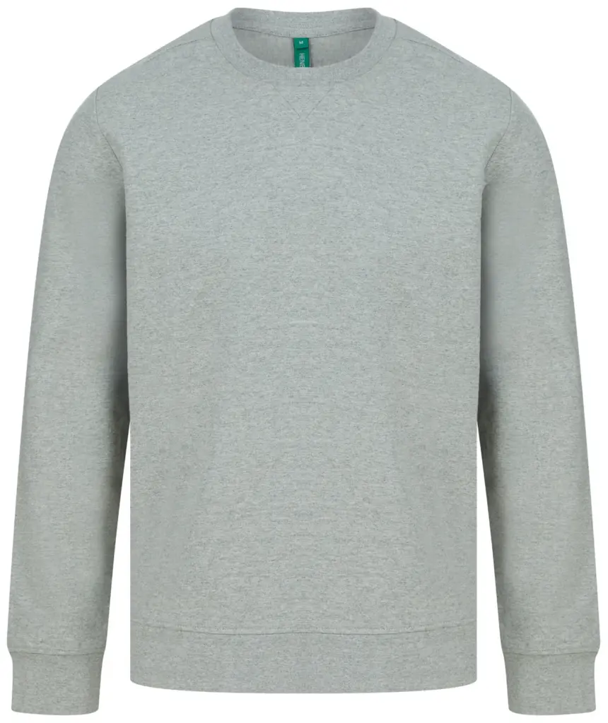Ecologische unisex sweater, heather grey — productfoto 9
