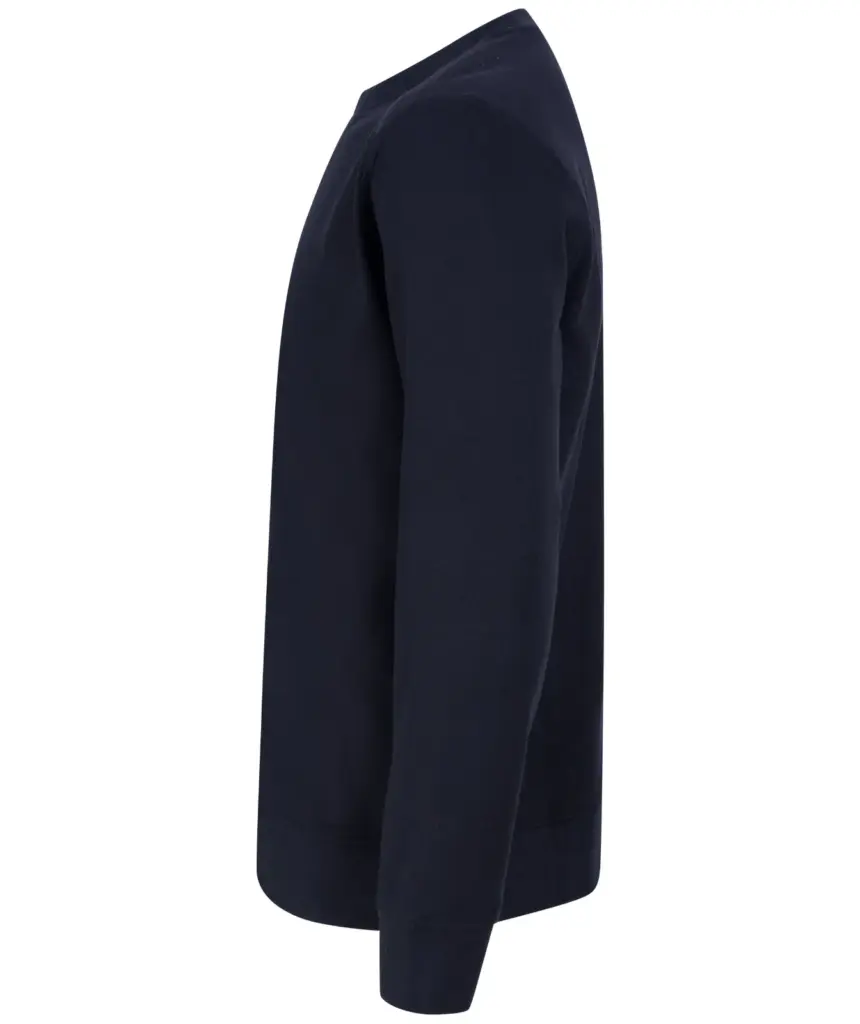Ecologische unisex sweater, navy — productfoto 10