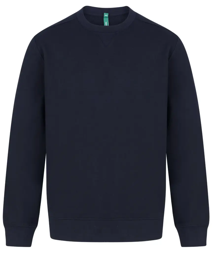 Ecologische unisex sweater, navy — productfoto 11