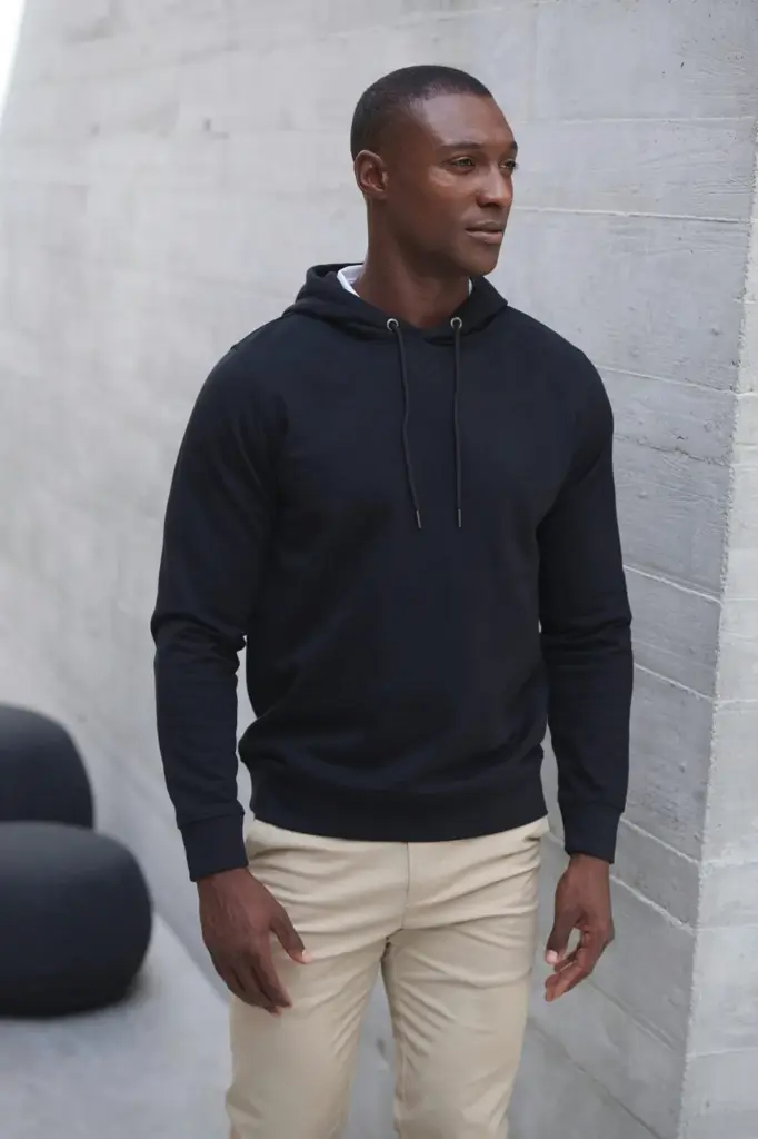 Ecologische unisex sweater met capuchon — productfoto 5