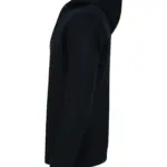 Ecologische unisex sweater met capuchon, black — productfoto 6