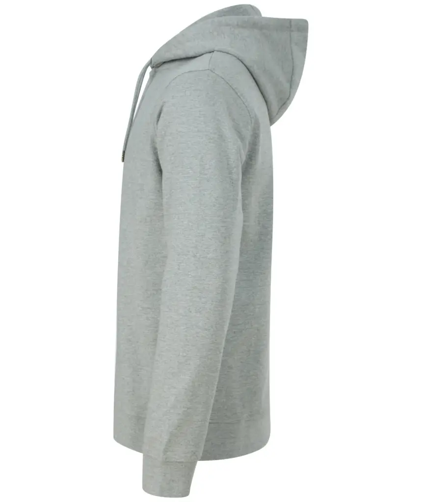 Ecologische unisex sweater met capuchon, heather grey — productfoto 9