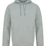 Ecologische unisex sweater met capuchon, heather grey — productfoto 10