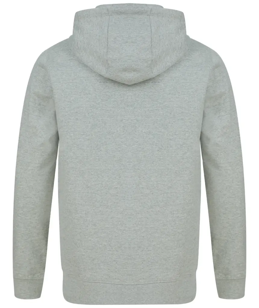 Ecologische unisex sweater met capuchon, heather grey — productfoto 11