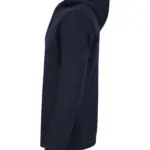 Ecologische unisex sweater met capuchon, navy — productfoto 12