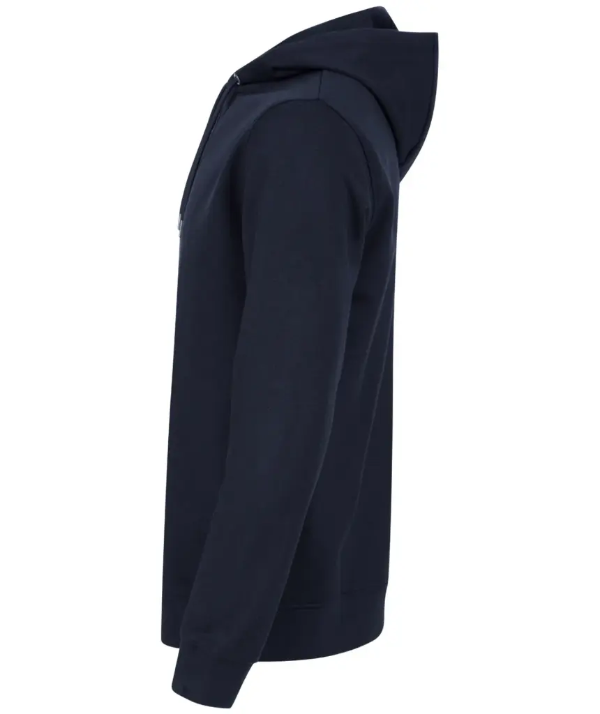 Ecologische unisex sweater met capuchon, navy — productfoto 12