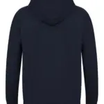 Ecologische unisex sweater met capuchon, navy — productfoto 14