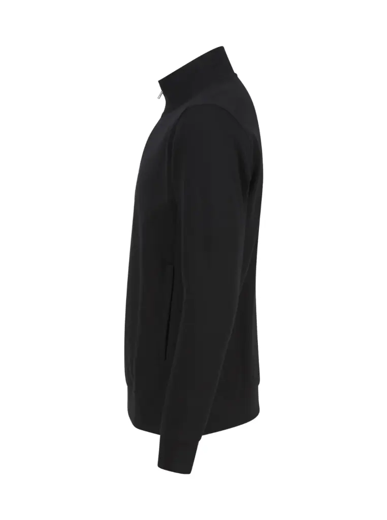 PS_H842-S_BLACK - Hidalgo-werbeartikel Uniseks sweater met ritskraag, black — productfoto 5