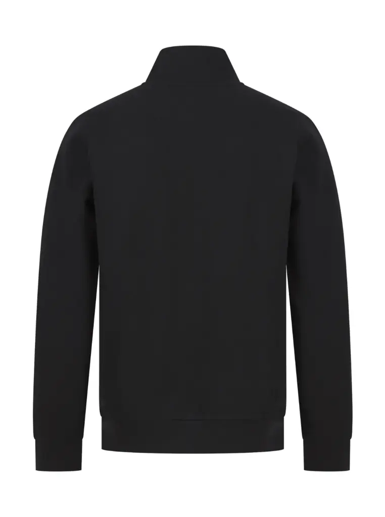 PS_H842-B_BLACK - Hidalgo-werbeartikel Uniseks sweater met ritskraag, black — productfoto 8