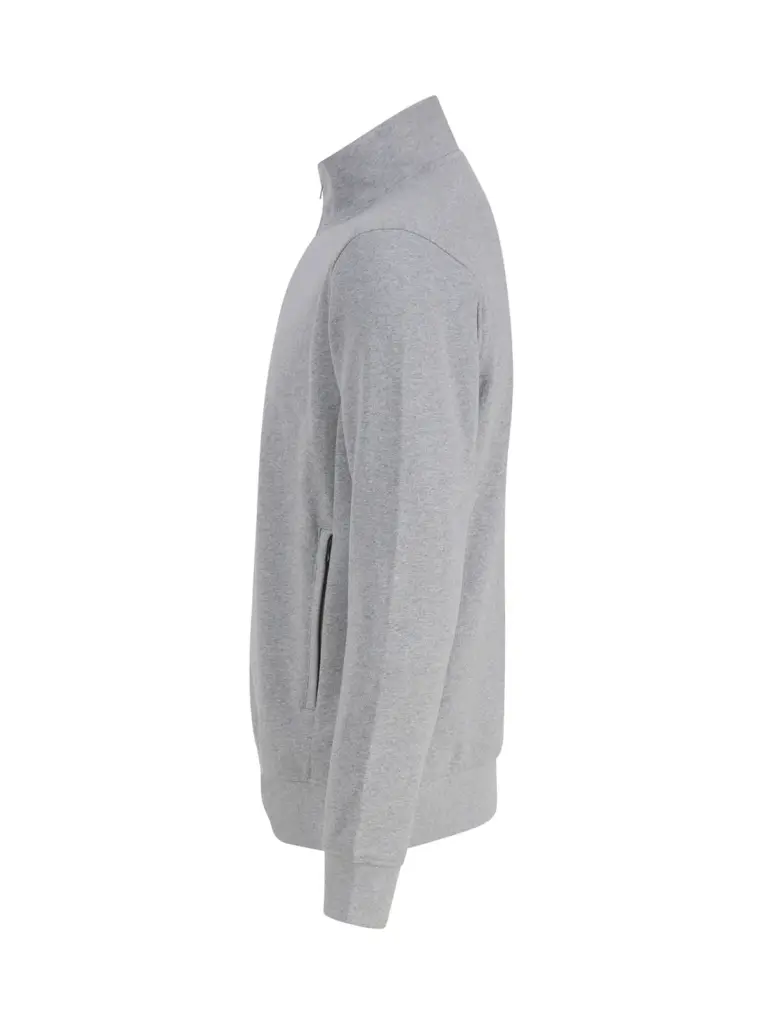 PS_H842-S_HEATHERGREY - Hidalgo-werbeartikel Uniseks sweater met ritskraag, heather grey — productfoto 9