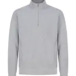 PS_H842_HEATHERGREY - Hidalgo-werbeartikel Uniseks sweater met ritskraag, heather grey — productfoto 11