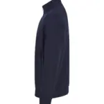 PS_H842-S_NAVY - Hidalgo-werbeartikel Uniseks sweater met ritskraag, navy — productfoto 13