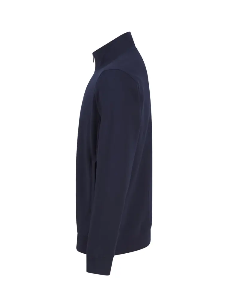 PS_H842-S_NAVY - Hidalgo-werbeartikel Uniseks sweater met ritskraag, navy — productfoto 13