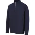 PS_H842-FS_NAVY - Hidalgo-werbeartikel Uniseks sweater met ritskraag, navy — productfoto 14