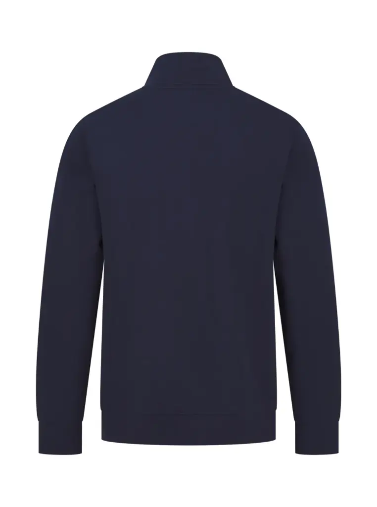 PS_H842-B_NAVY - Hidalgo-werbeartikel Uniseks sweater met ritskraag, navy — productfoto 16