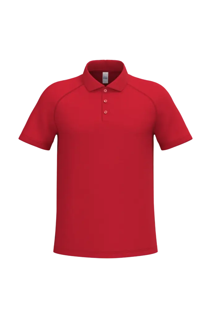 PS_IB200_IDEALRED - Sport Shirt ontwerpen Heren sportpolo, ideal red — productfoto 21