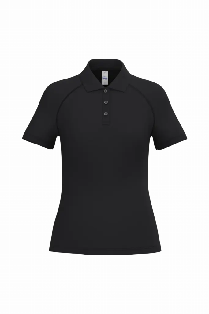 PS_IB201_IDEALBLACK - Sport Shirt ontwerpen Dames sportpolo, ideal black — productfoto 8