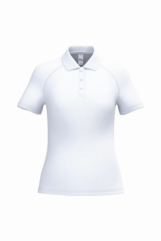 PS_IB201_IDEALWHITE - Sport Shirt ontwerpen Dames sportpolo, ideal white — productfoto 20