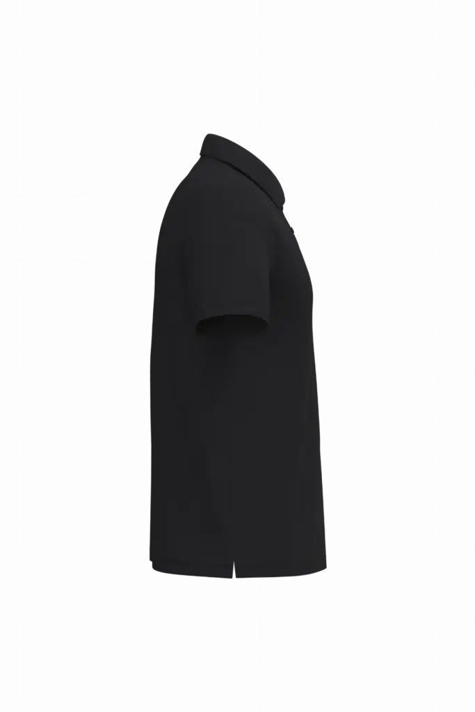 Heren piquépolo, ideal black — productfoto 16