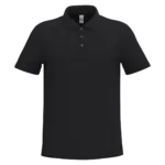 Heren piquépolo, ideal black — productfoto 17