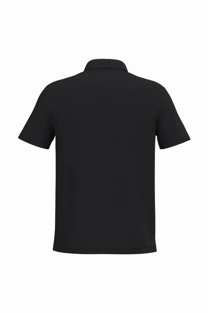Heren piquépolo, ideal black — productfoto 18