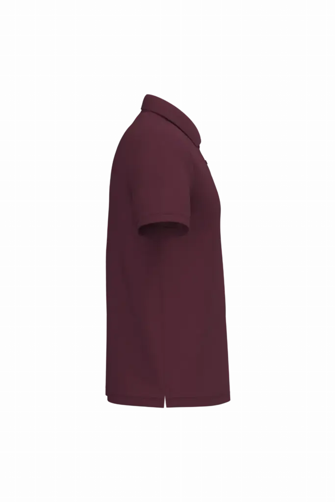 Heren piquépolo, ideal burgundy — productfoto 19