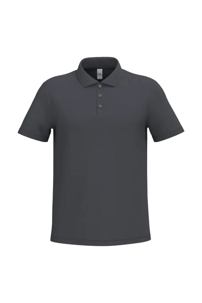 Heren piquépolo, ideal dark grey — productfoto 23