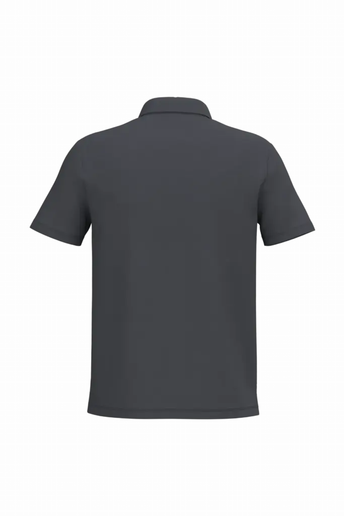 Heren piquépolo, ideal dark grey — productfoto 24
