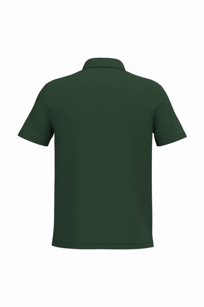 Heren piquépolo, ideal forest green — productfoto 27