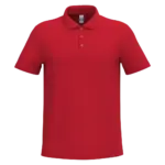 Heren piquépolo, ideal red — productfoto 35