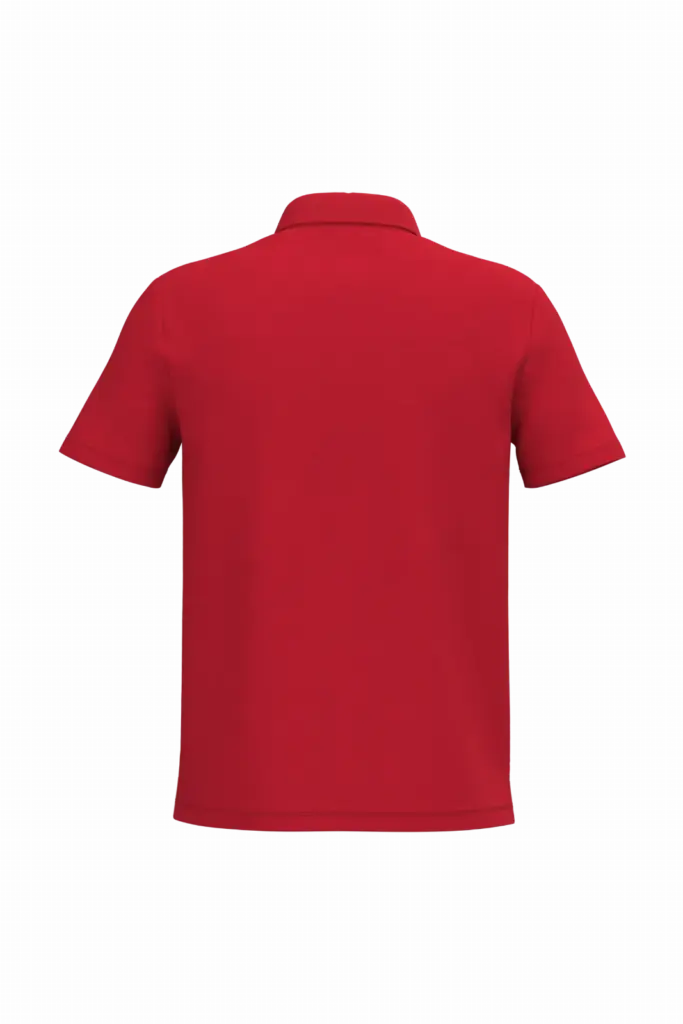 Heren piquépolo, ideal red — productfoto 36