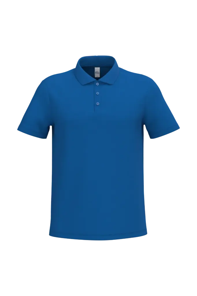 Heren piquépolo, ideal royal blue — productfoto 38