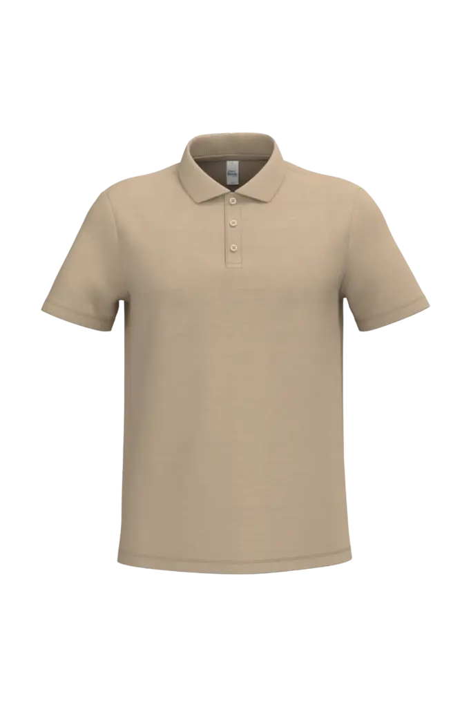 Heren piquépolo, ideal sand — productfoto 41