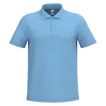 Heren piquépolo, ideal sky blue — productfoto 44