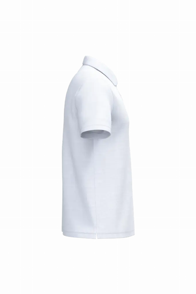 Heren piquépolo, ideal white — productfoto 46