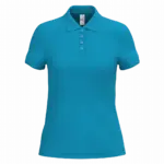 PS_IB221_IDEALATOLLBLUE - Hidalgo-werbeartikel Dames piquépolo, ideal atoll blue — productfoto 6