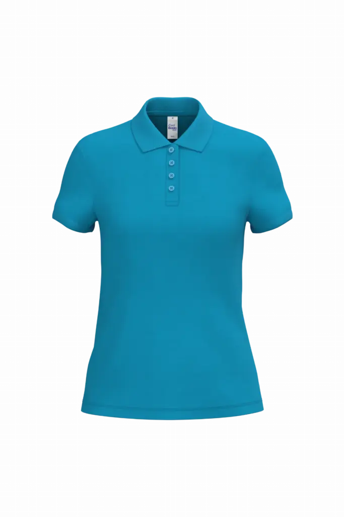 PS_IB221_IDEALATOLLBLUE - Hidalgo-werbeartikel Dames piquépolo, ideal atoll blue — productfoto 6