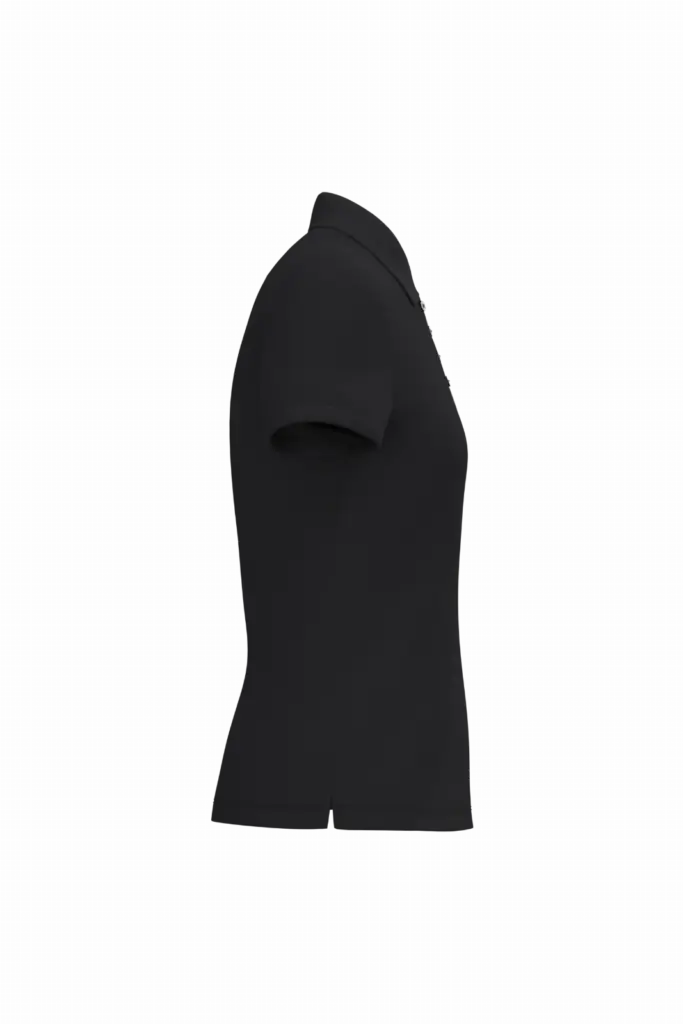PS_IB221-S_IDEALBLACK - Hidalgo-werbeartikel Dames piquépolo, ideal black — productfoto 8