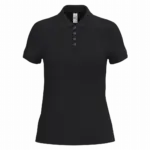 PS_IB221_IDEALBLACK - Hidalgo-werbeartikel Dames piquépolo, ideal black — productfoto 9