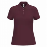 PS_IB221_IDEALBURGUNDY - Hidalgo-werbeartikel Dames piquépolo, ideal burgundy — productfoto 12