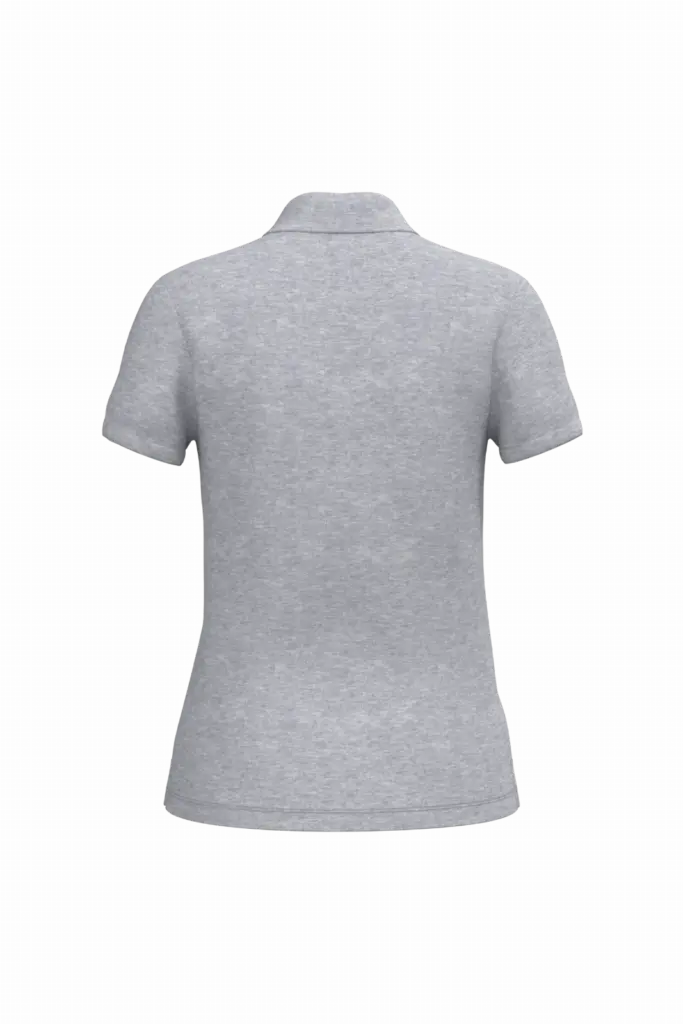 PS_IB221-B_IDEALOXFORDGREY - Hidalgo-werbeartikel Dames piquépolo, ideal oxford grey — productfoto 25